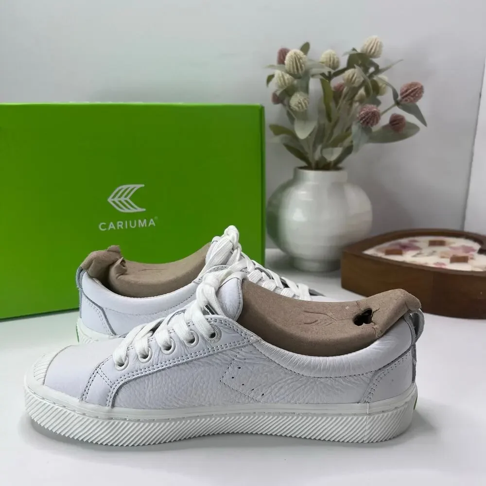 Cariuma OCA Low Casual Leather Sneaker White Women's 8M NWB - Picture 7 of 10